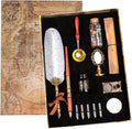 Feather Pen with Wax Stamp Set - White - SR-FPS - 013 - Mooroolbark Wool