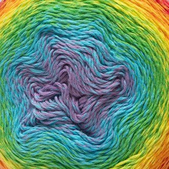 Fiddlesticks Eddy 4 Ply Cotton/Acrylic-9106 - Rainbow - Mooroolbark Wool