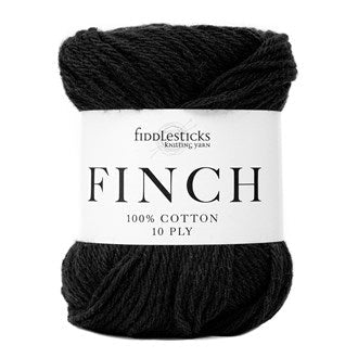 Fiddlesticks Finch 6206 - Black - Mooroolbark Wool
