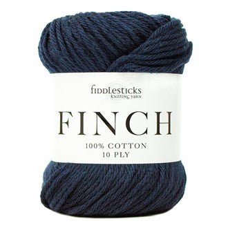 Fiddlesticks Finch 6208 - Navy - Mooroolbark Wool