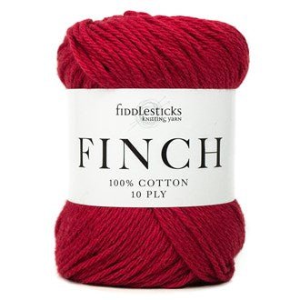 Fiddlesticks Finch 6211 - Red - Mooroolbark Wool
