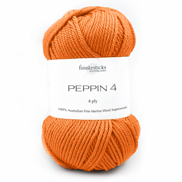 Fiddlesticks Peppin 4 401 White - Mooroolbark Wool