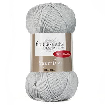 Fiddlesticks Superb 4 Ply 70101 - White - Mooroolbark Wool