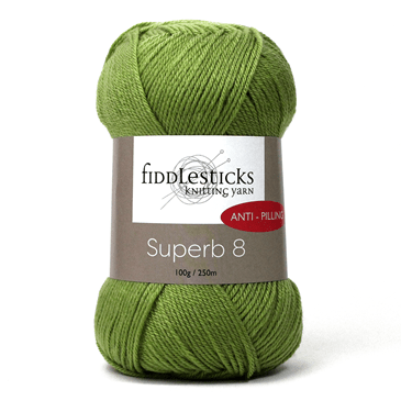 Fiddlesticks Superb 8 Ply 70001 - White - Mooroolbark Wool
