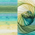 Fiddlesticks Superb 8 Prints 1174-01 - Aqua - Mooroolbark Wool