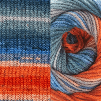 Fiddlesticks Superb 8 Prints 1174-07 - Sunset - Mooroolbark Wool
