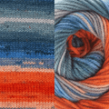 Fiddlesticks Superb 8 Prints 1174-07 - Sunset - Mooroolbark Wool