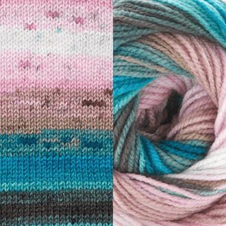 Fiddlesticks Superb 8 Prints 1174-13 - Turquoise - Mooroolbark Wool