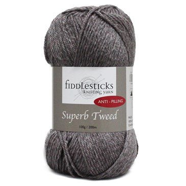 Fiddlesticks Superb Tweed 10 Ply 75107 - Blue - Mooroolbark Wool