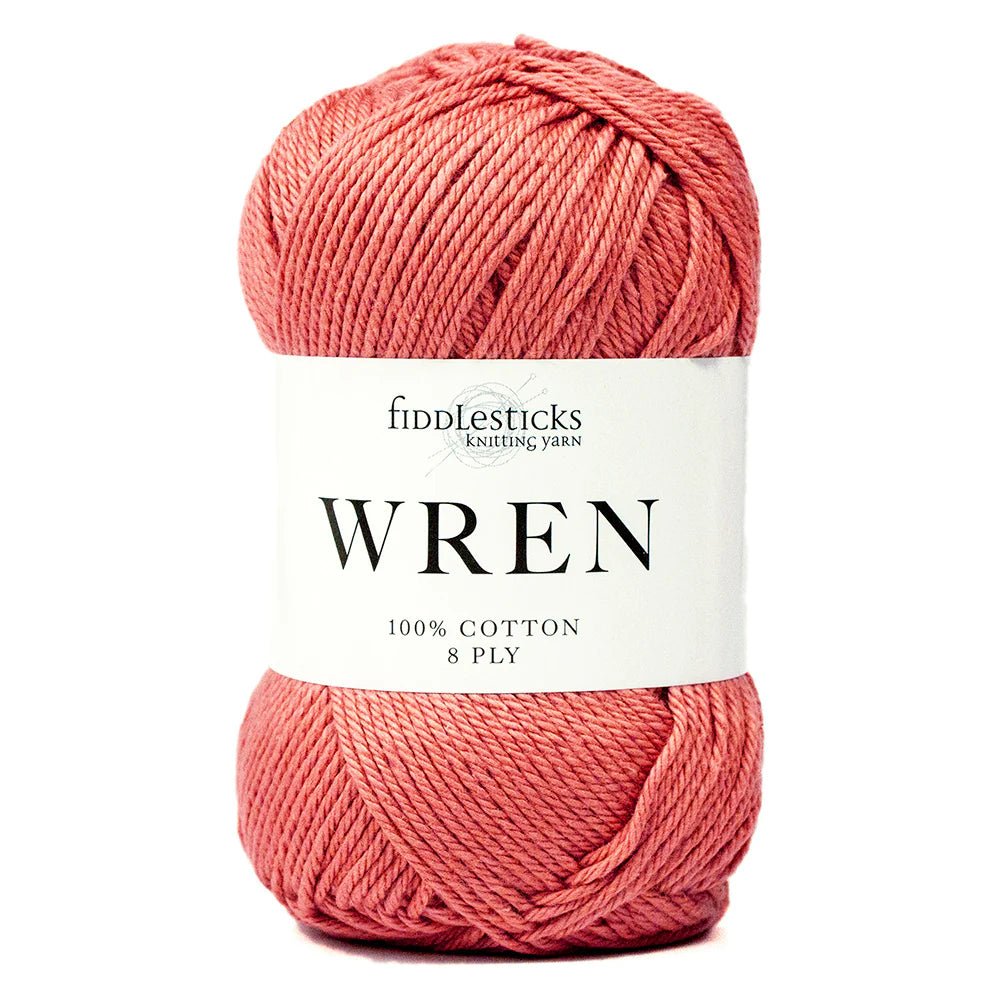 Fiddlesticks Wren W016 - Coral - Mooroolbark Wool