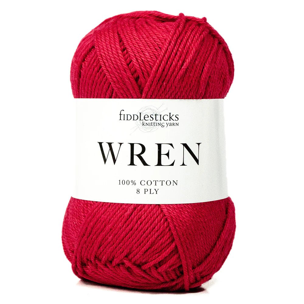 Fiddlesticks Wren W018 - Red - Mooroolbark Wool