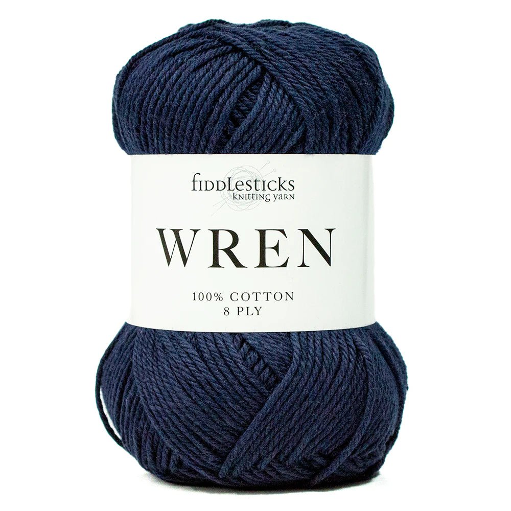 Fiddlesticks Wren W027 - Navy - Mooroolbark Wool