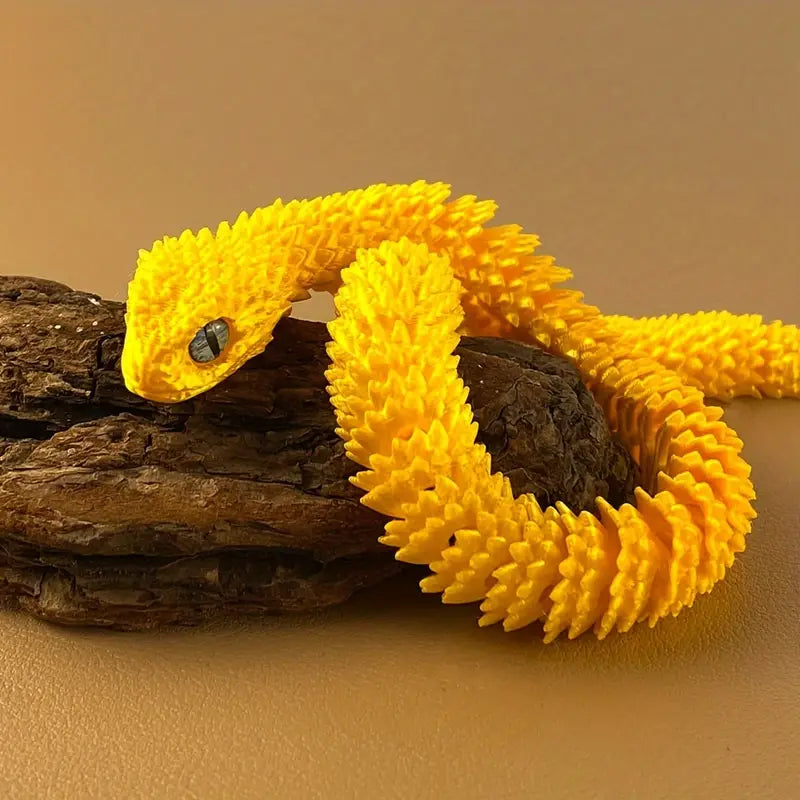 3D Printed Snake - Small Golden