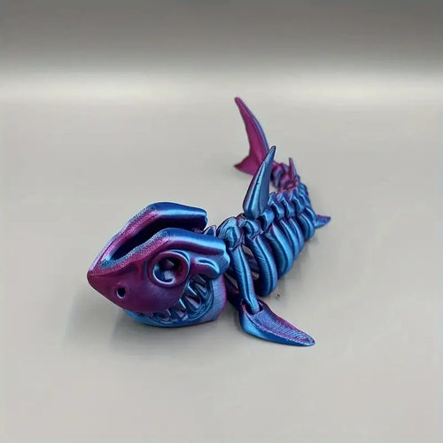 3D Printed Shark Skeleton - Laser Purple
