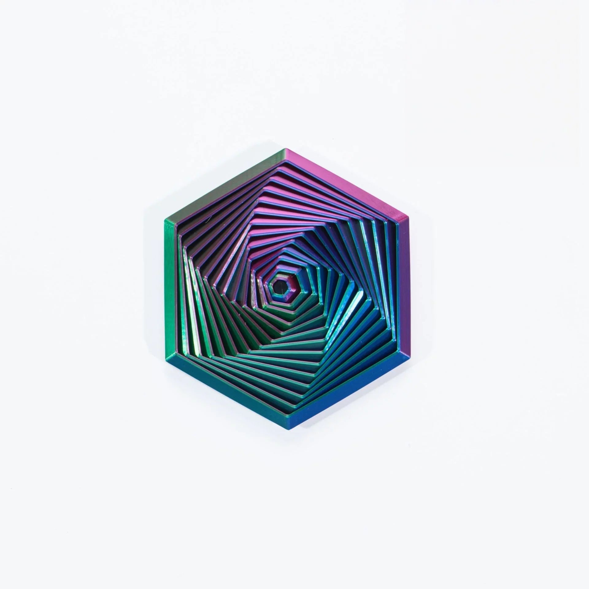 3D Printed Hexagonal Fidget Toy - Mooroolbark Wool