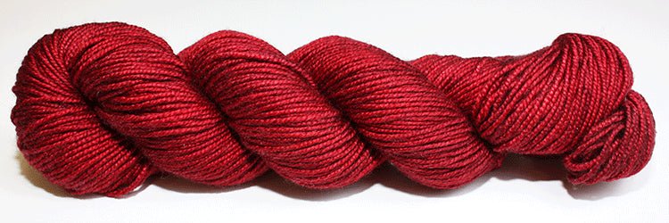 Fiori DK Hand Dyed Merino Silk 016 - Dark Ruby - Mooroolbark Wool