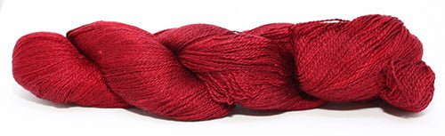 Fiori Lace Hand Dyed 016 - Dark Ruby - Mooroolbark Wool