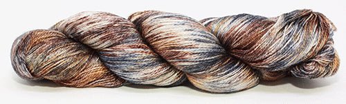 Fiori Lace Hand Dyed 225 - Tortoise Shell - Mooroolbark Wool