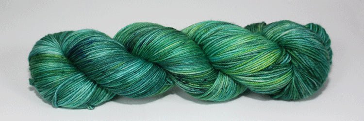 Fiori Sock Hand Dyed 033 - Mermaid Waters - Mooroolbark Wool