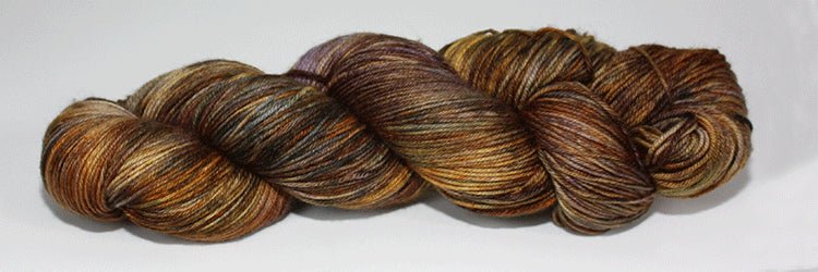 Fiori Sock Hand Dyed 044 - Lightning Ridge - Mooroolbark Wool