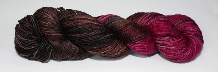 Fiori Sock Hand Dyed 048 - Purple Halloween - Mooroolbark Wool