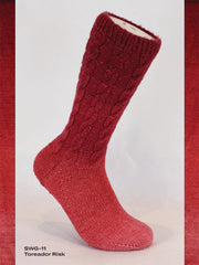 Fiori Gradient Sock Hand Dyed 011  -Toreador Risk