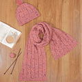 Free Download -  Leaflet -  Cleckheaton Melody Beanie and Scarf Set - Mooroolbark Wool