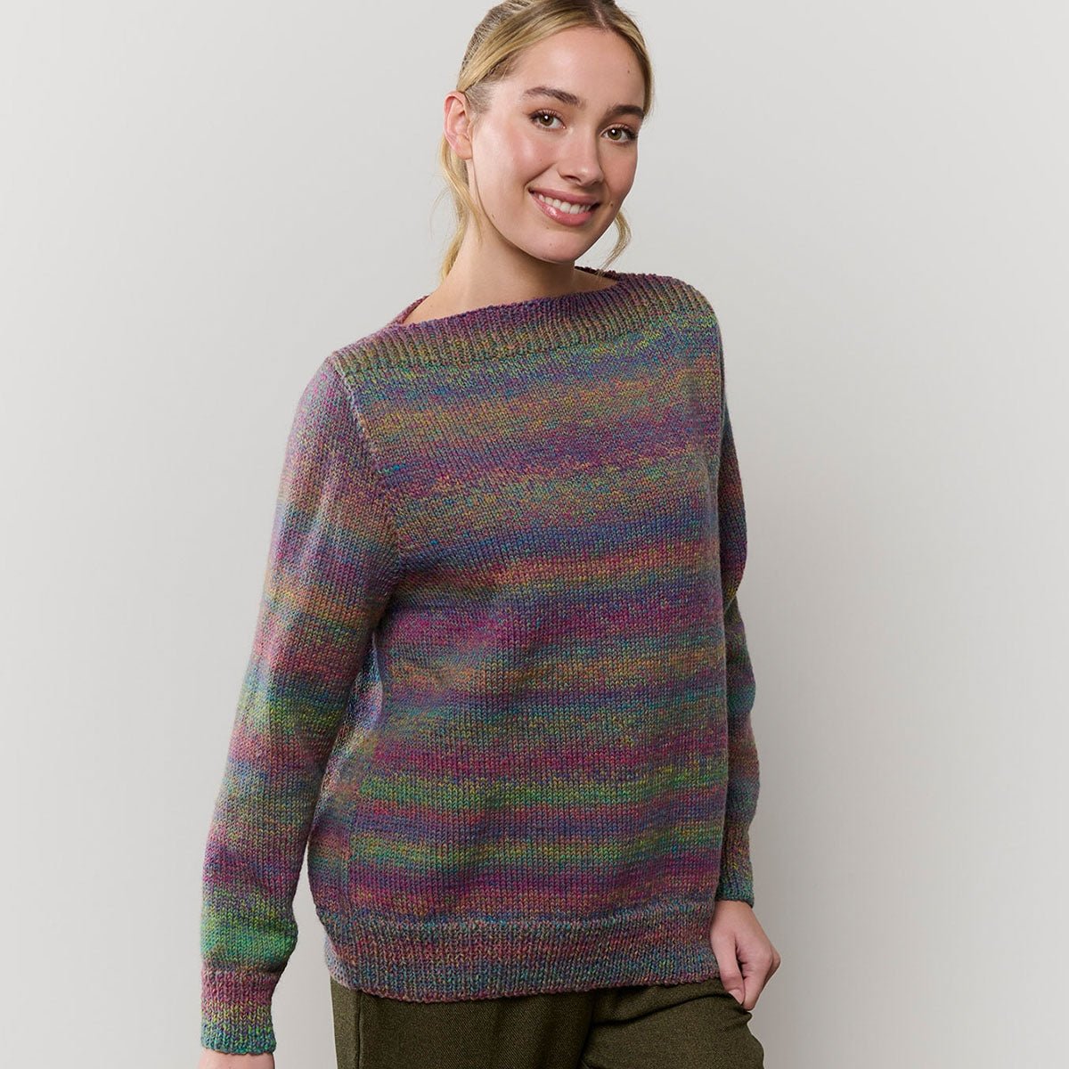 FREE Download - Leaflet - Heirloom Medley 8 ply Skye Jumper - Mooroolbark Wool