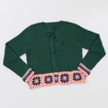 FREE Download - Leaflet - Heirloom Motif Trim Cardigan - Mooroolbark Wool