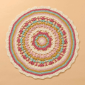 Free Download -  Leaflet -  Panda Soft Cotton Chunky Celeste Rug - Mooroolbark Wool