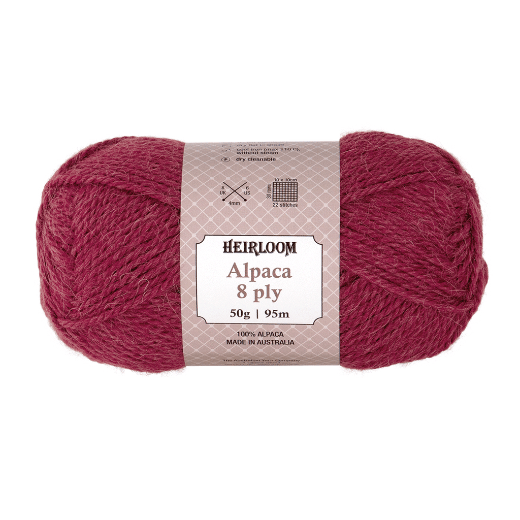 Heirloom Alpaca 8 Ply 6935 - Greyblue Heather - Mooroolbark Wool