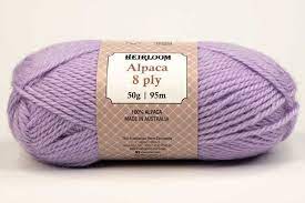 Heirloom Alpaca 8 Ply 6935 - Greyblue Heather - Mooroolbark Wool