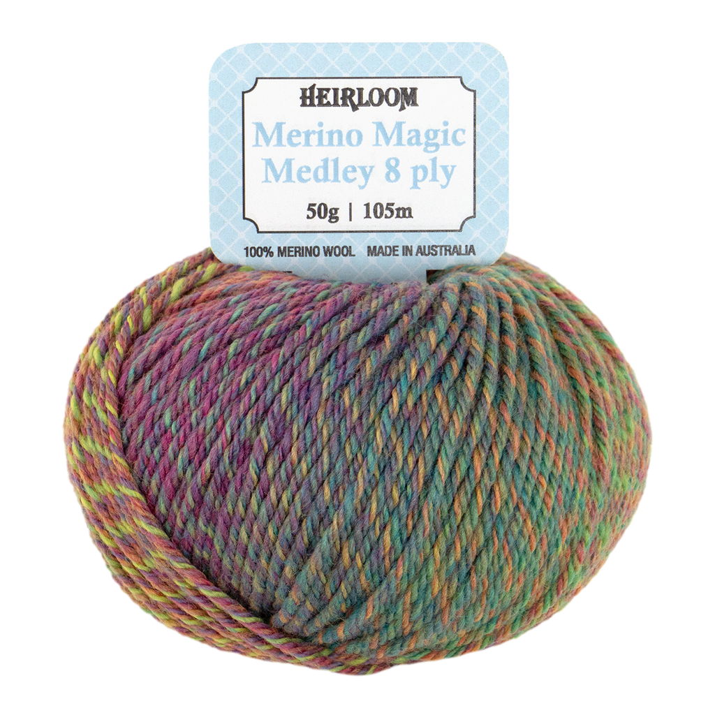 Heirloom Merino Magic Medley 8 ply Merino