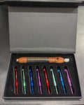 Interchangeable Crochet Hook Set - 9 Piece - 3025/B333 Flange nut - Blackwood Hybrid - Mooroolbark Wool