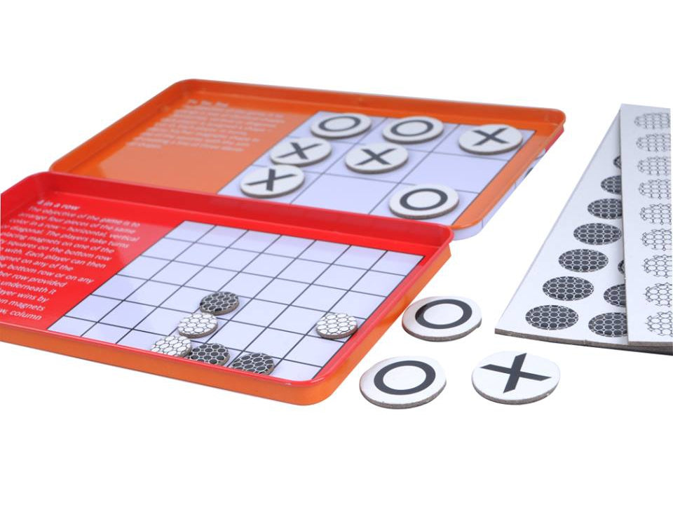 Magnetic Travel Game - Magnetic Tic Tac Toe + 4 In a Row