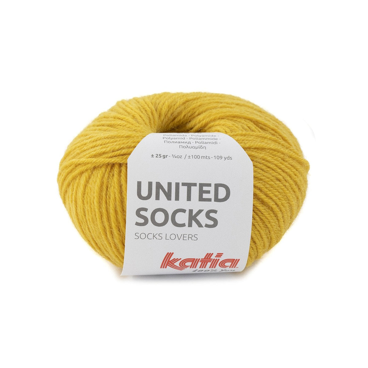 Katia United Socks 19 - Mustard - Mooroolbark Wool