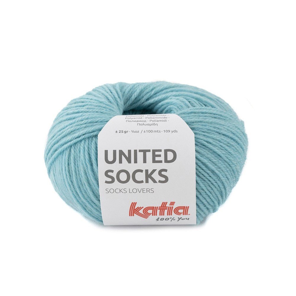 Katia United Socks 24 - Water Blue - Mooroolbark Wool