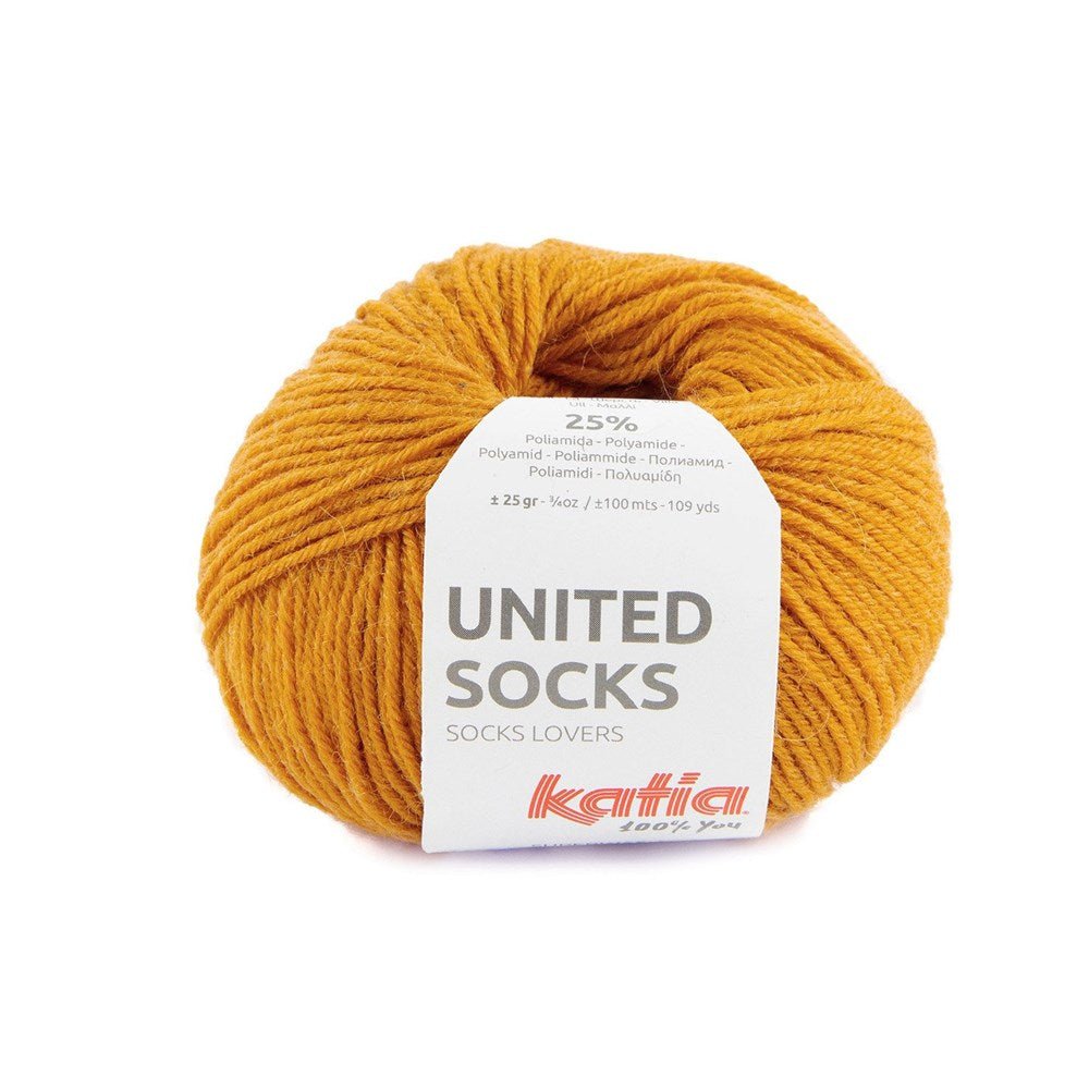 Katia United Socks 26 - Ochre - Mooroolbark Wool