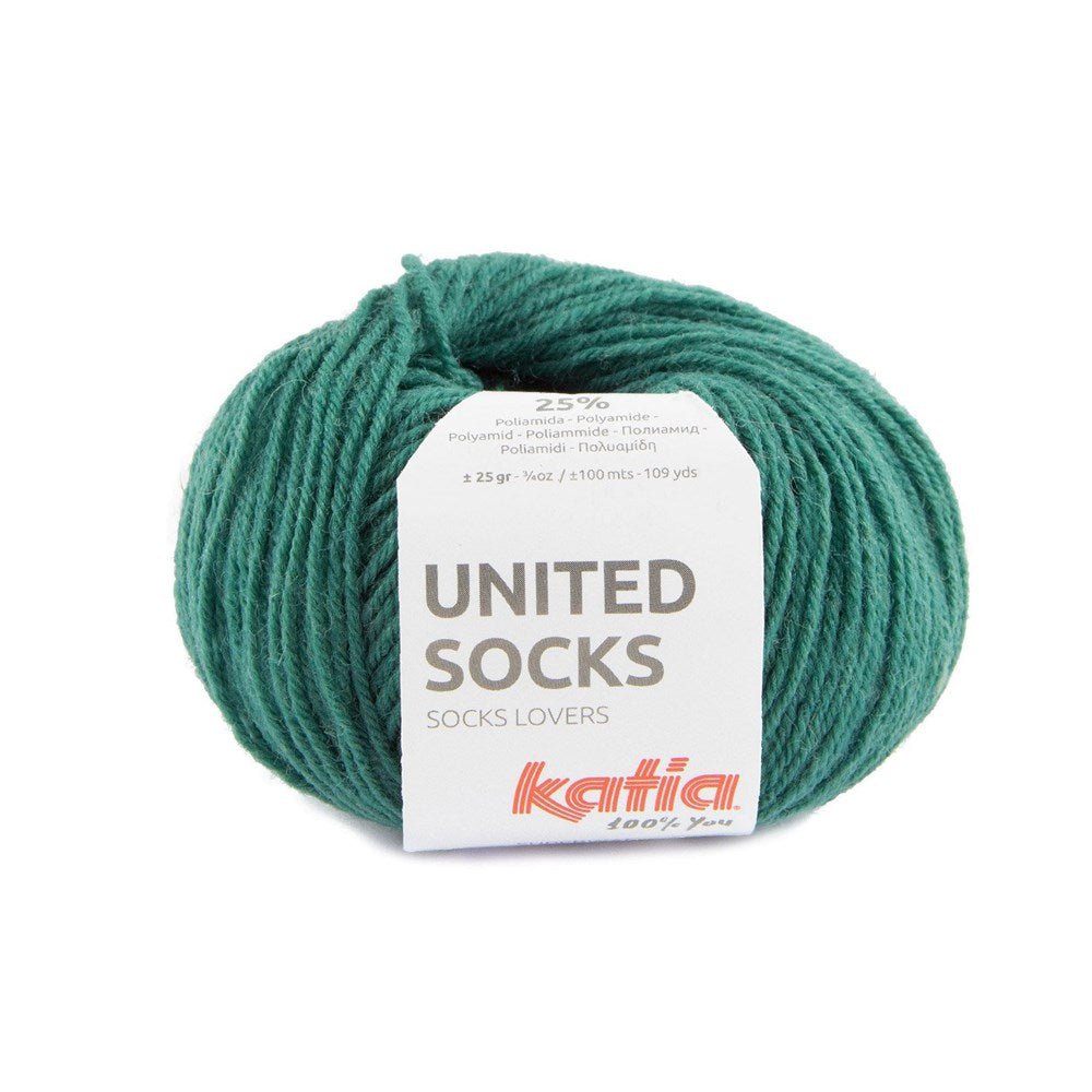 Katia United Socks 28 - Emerald - Mooroolbark Wool