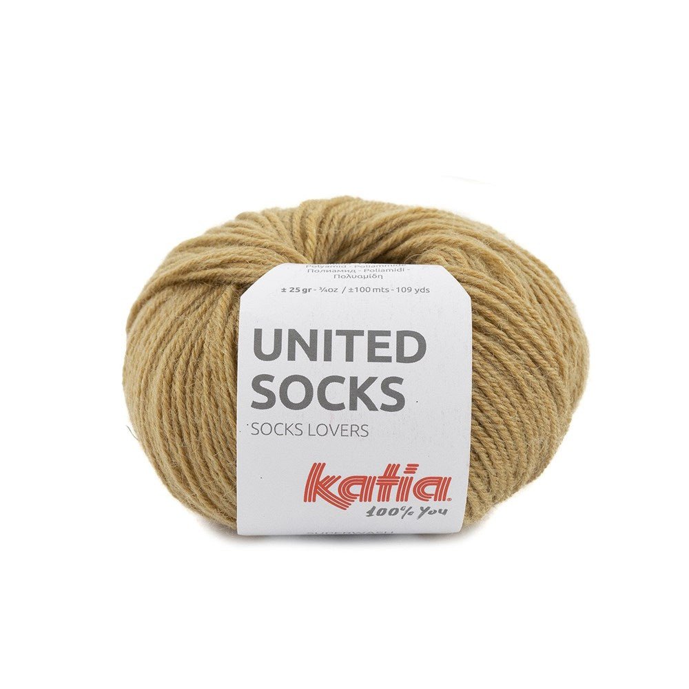 Katia United Socks 3 - Camel - Mooroolbark Wool