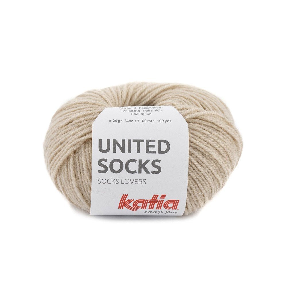 Katia United Socks 4 - Beige - Mooroolbark Wool