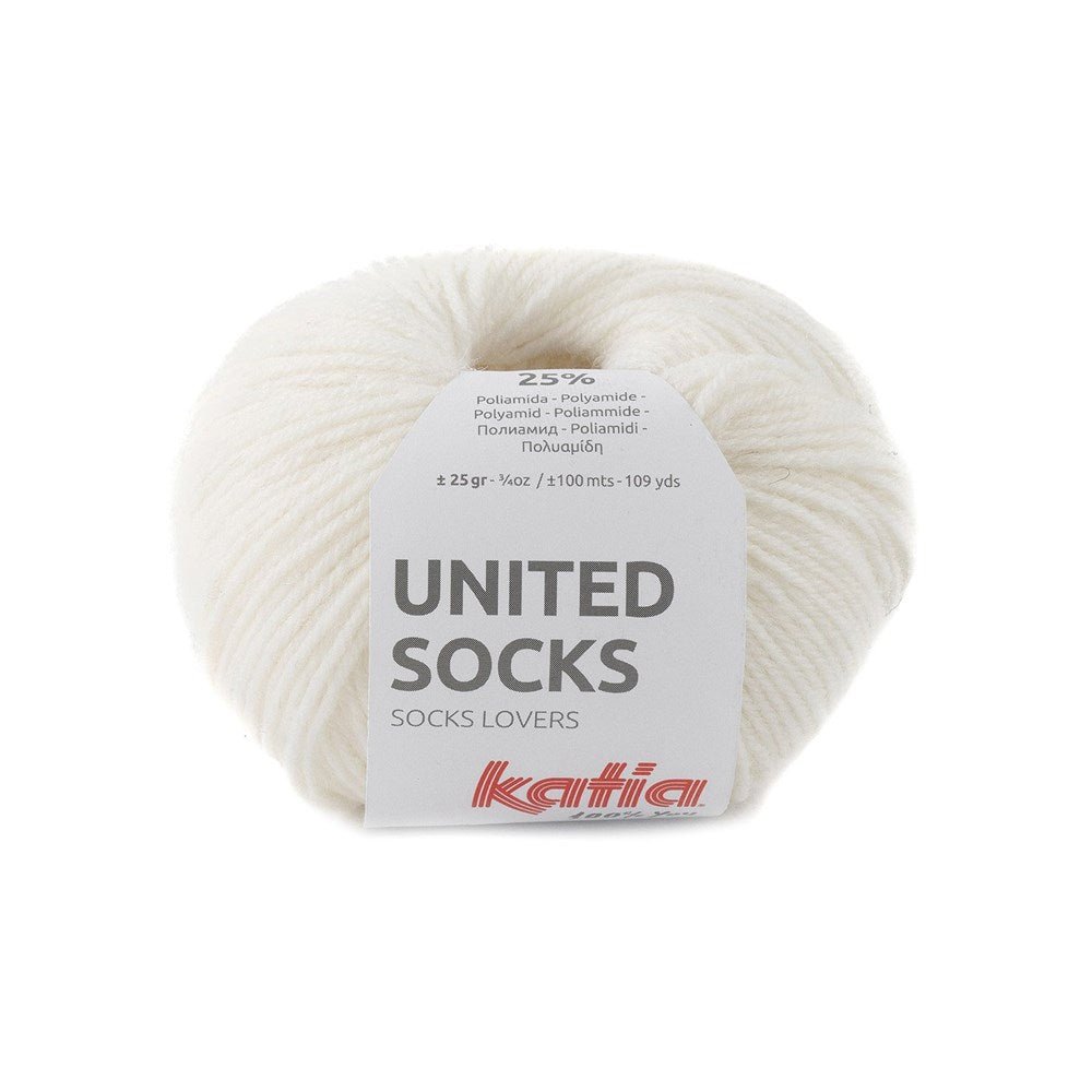Katia United Socks 5 - Ecru - Mooroolbark Wool