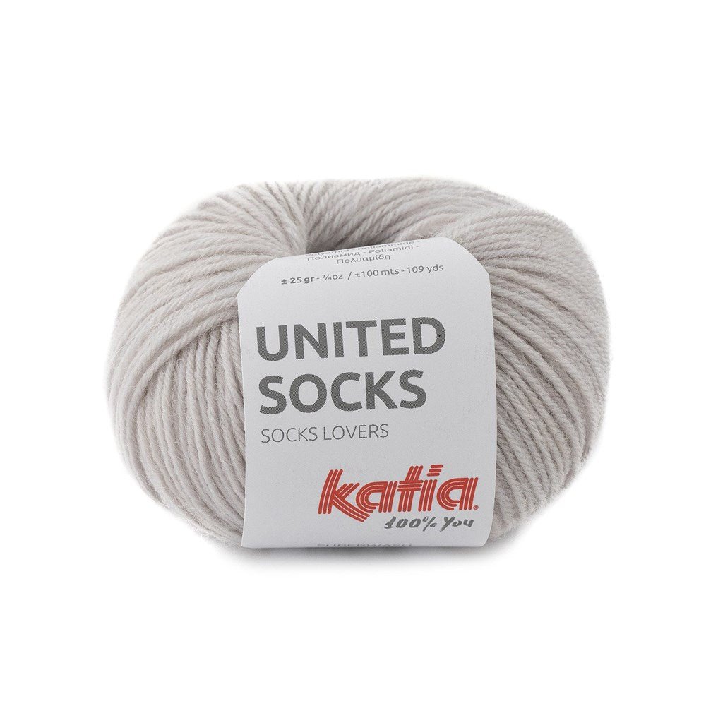 Katia United Socks 7 - Stone Grey - Mooroolbark Wool