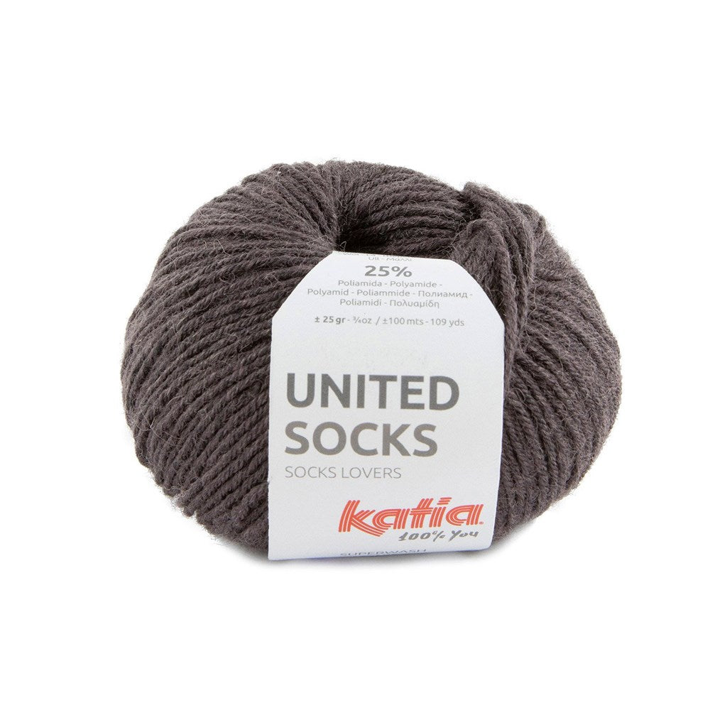 Katia United Socks 25 - Dark Brown