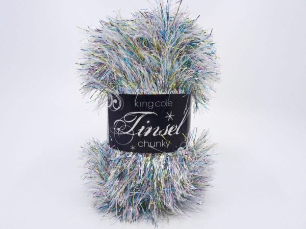 King Cole Tinsel Chunky 204 - White - Mooroolbark Wool