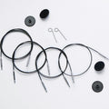 Knit Pro Interchangeable Swivel Cables 40cm - 10571 - 10641 - Mooroolbark Wool