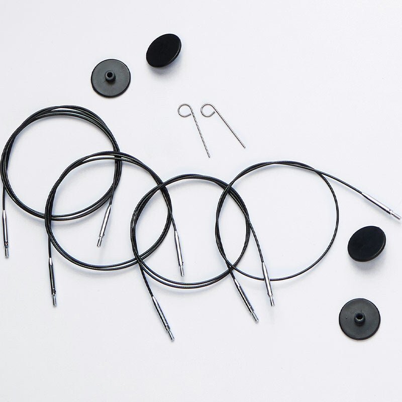 Knit Pro Interchangeable Swivel Cables 40cm - 10571 - 10641 - Mooroolbark Wool