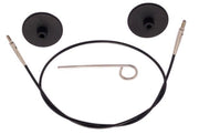  Knit Pro Interchangeable Cable - Black 120cm 105024