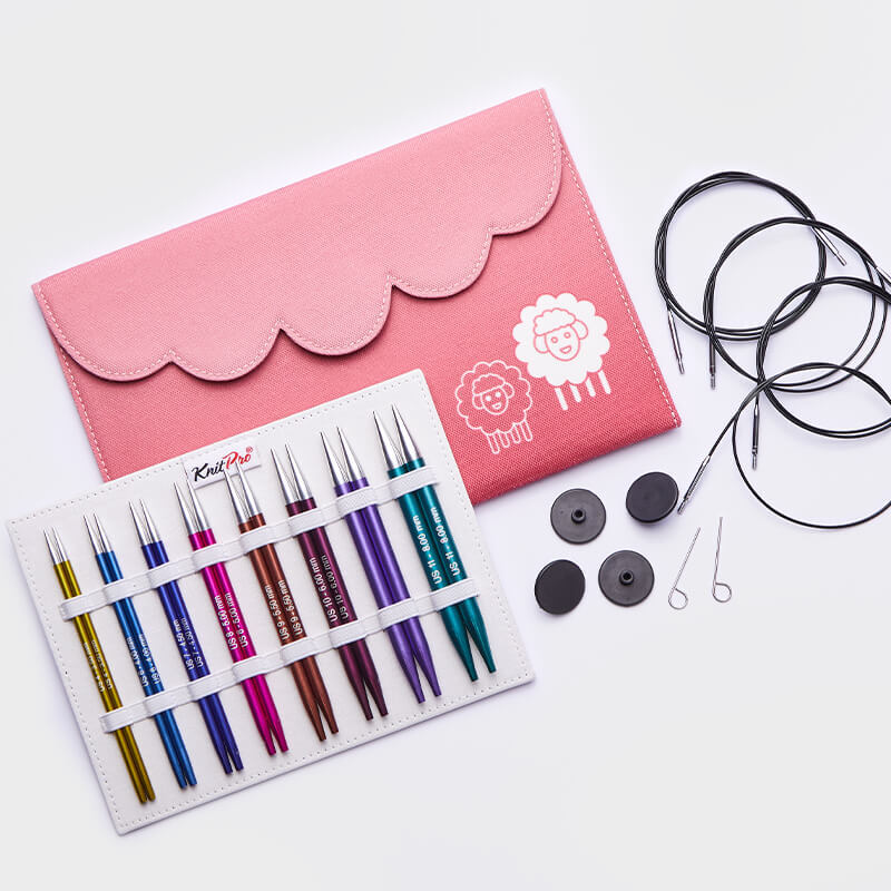 Knit Pro Zing Deluxe Set Normal Interchangeable Needles 13cm 47424 - Mooroolbark Wool