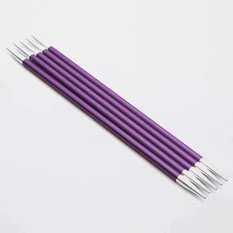 Knit Pro Zing Double Pointed Needles 20cm - 4.50mm - Mooroolbark Wool